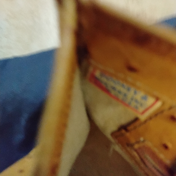 Dooney Bourke Vintage Ostrich w Bamboo Handles extra shoulder strap w/Wallet - Picture 8 of 8